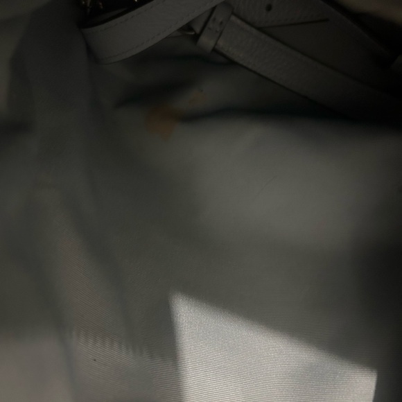 Coach Pebble Baby Blue Leather Shoulder Bag With Braided Strap - Picture 8 of 9